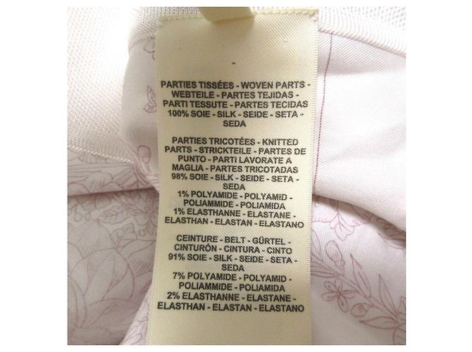 Cardigan largo de seda Brides de Gala en Fleurs de Hermès 34 Rosa - vista 20