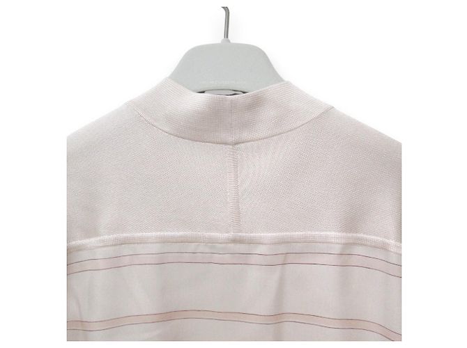 Cardigan largo de seda Brides de Gala en Fleurs de Hermès 34 Rosa - vista 9