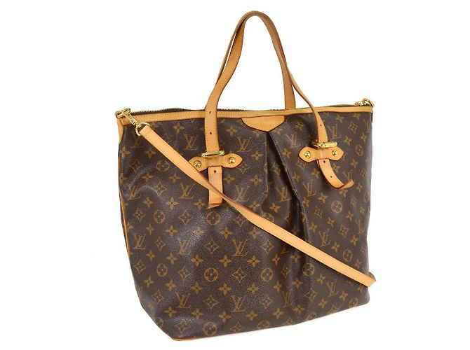 Louis Vuitton Palermo Handtasche aus Monogramm-Canvas GM Braun - Ansicht 2