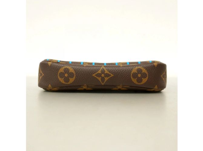 Mini Pochette Accessoires Monogram Vivienne di Louis Vuitton Marrone Rosa - vista 3