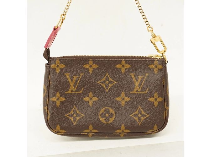 Mini Pochette Accessoires Monogram Vivienne di Louis Vuitton Marrone Rosa - vista 7