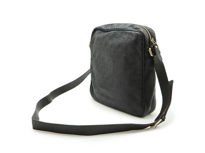 Borsa a Spalla in Pelle Guccissima di GUCCI Marrone Marrone scuro - vista 3