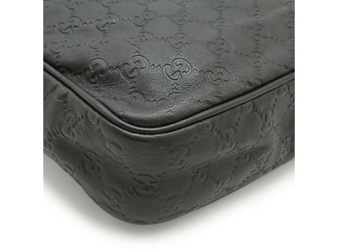 Borsa a Spalla in Pelle Guccissima di GUCCI Marrone Marrone scuro - vista 4