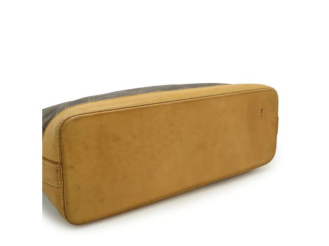 Louis Vuitton Monogram Lockit horizontale Handtasche Braun Weiß Monogramm - Ansicht 9
