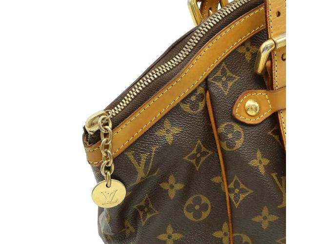 Borsa Tote Louis Vuitton Monogram Tivoli GM Marrone Nero Monogramma - vista 6