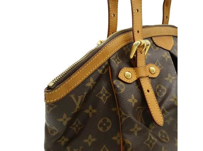 Borsa Tote Louis Vuitton Monogram Tivoli GM Marrone Nero Monogramma - vista 8