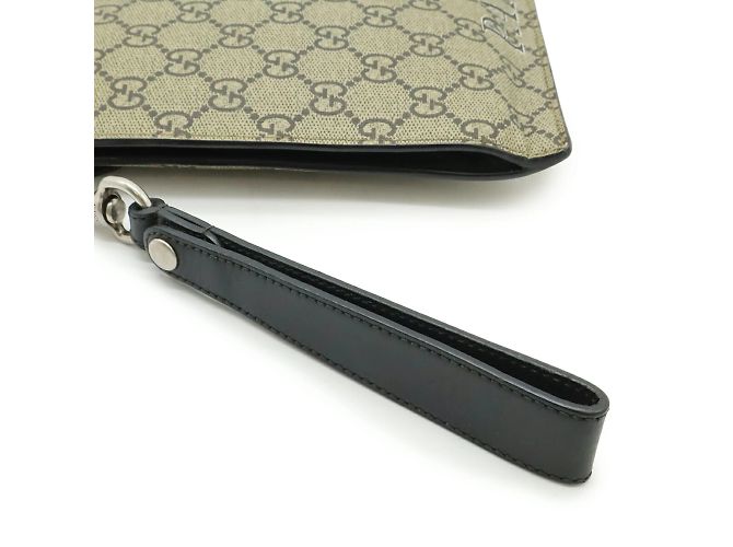 Borsa Clutch Gucci GG Supreme Multicolore Beige Cachi Giallo - vista 6
