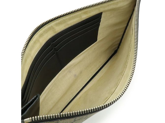 Borsa Clutch Gucci GG Supreme Multicolore Beige Cachi Giallo - vista 7