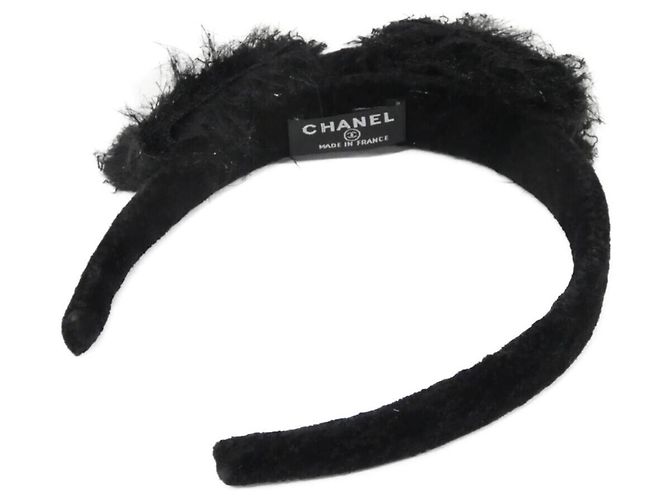Fascia in velluto nero Chanel - vista 2