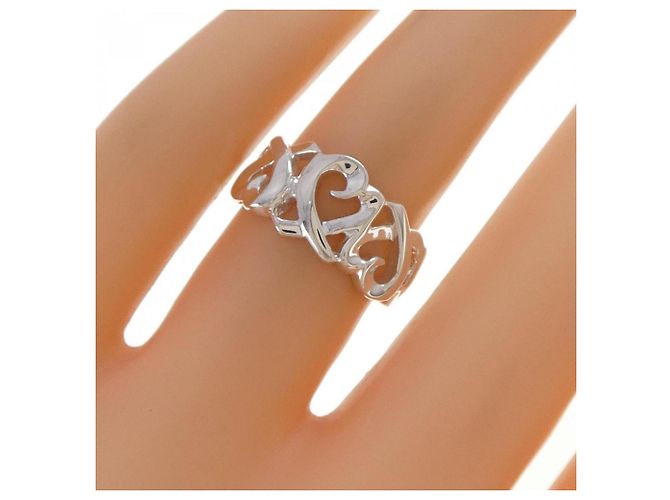 Tiffany & Co Anello Triplo Cuore Amore di Tiffany Argento - vista 5