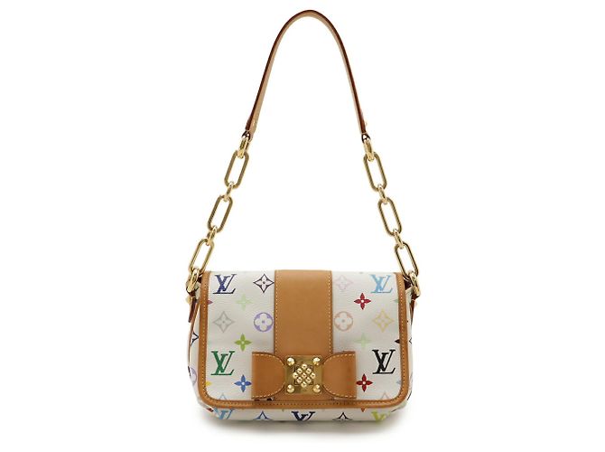 Patty Schultertasche Monogramm Multicolor Louis Vuitton Weiß Mehrfarben Gelb - Ansicht 2
