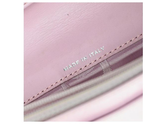 Billetera Bifold de Cuero Chanel Cambon Rosa - vista 6