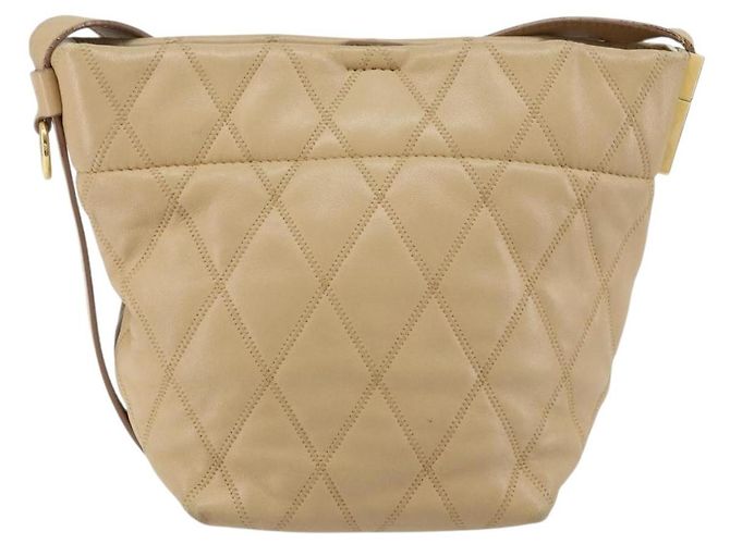 Givenchy GV Bucket Quilted Leather Mini Beige - vista 2
