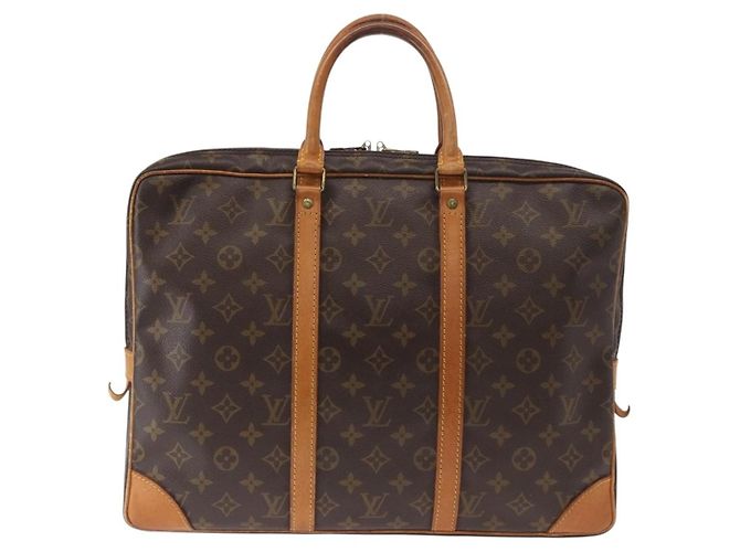 Louis Vuitton Porte-Documents Voyage Monogram Canvas GM Marrone - vista 2