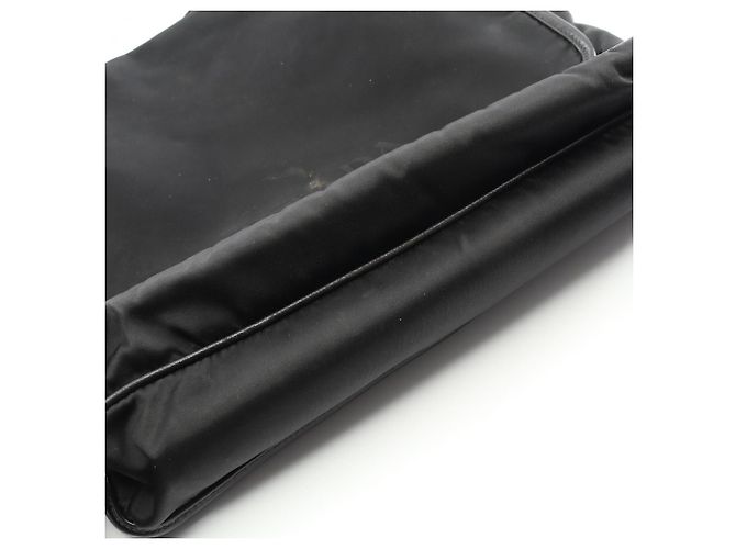 Borsa a spalla Prada TESSUTO+SAFFIANO con logo Nero - vista 10