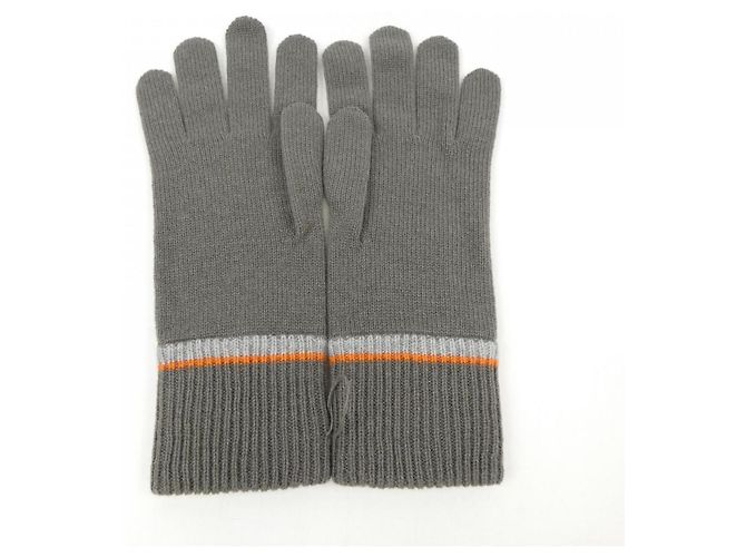 Guanti caldi in cashmere Hermès Marrone - vista 2