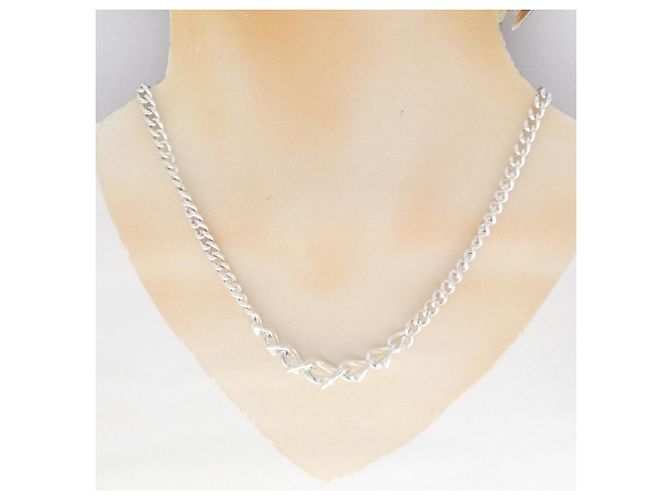 Tiffany & Co Collana Graduata Tiffany Forge Argento - vista 5