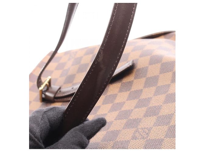 Borsa Tote Chelsea Louis Vuitton Marrone Damier ebene - vista 9