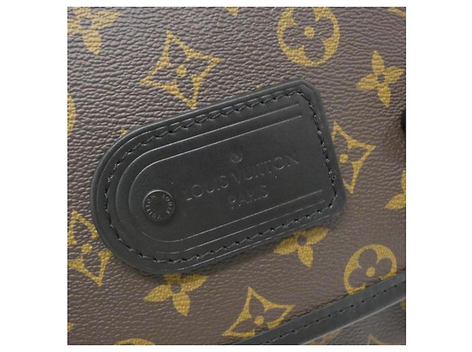 Borsa a tracolla Louis Vuitton Monogram Macassar LV Trail Marrone - vista 4