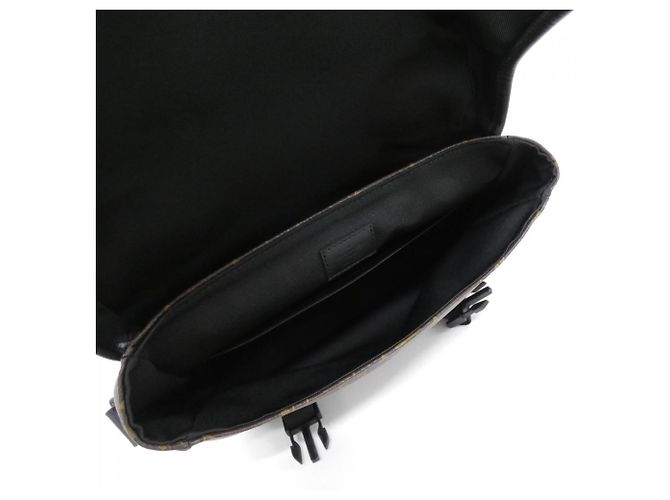 Borsa a tracolla Louis Vuitton Monogram Macassar LV Trail Marrone - vista 6