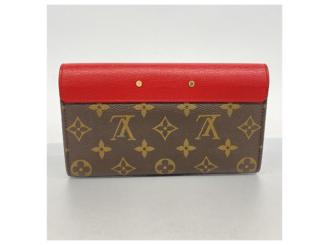 Portafoglio Lungo Pallas Monogram Louis Vuitton Marrone Fuschia - vista 10