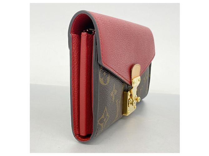 Portafoglio Lungo Pallas Monogram Louis Vuitton Marrone Fuschia - vista 2