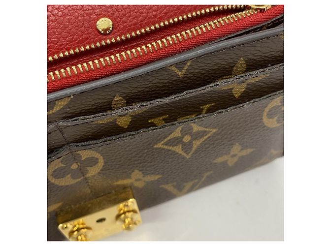 Portafoglio Lungo Pallas Monogram Louis Vuitton Marrone Fuschia - vista 5