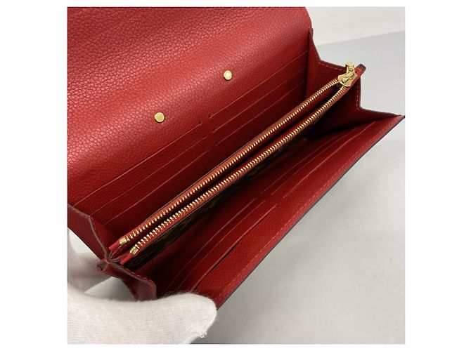 Portafoglio Lungo Pallas Monogram Louis Vuitton Marrone Fuschia - vista 9