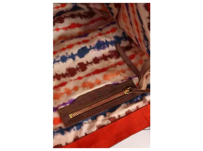Claris Virot Oranger Leder-Shopper - Ansicht 6