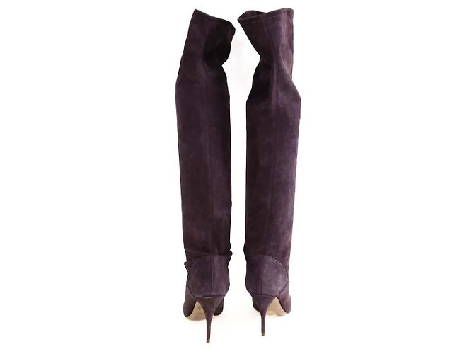 Valentino Botas de ante morado Púrpura - vista 2