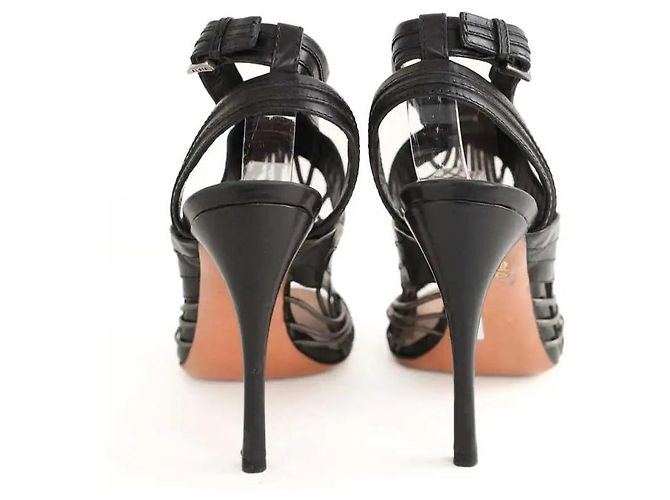 Alaïa Schwarze Lederabsätze - Ansicht 2