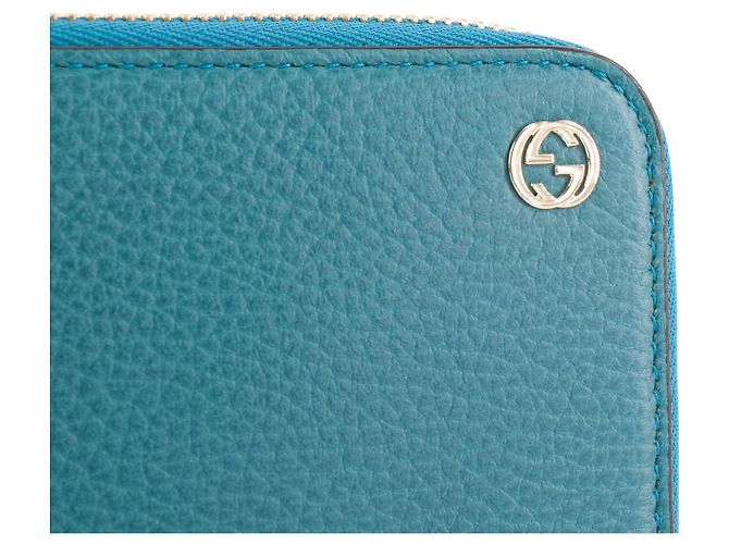 GUCCI - Cartera GG Marmont de piel granulada azul - vista 5