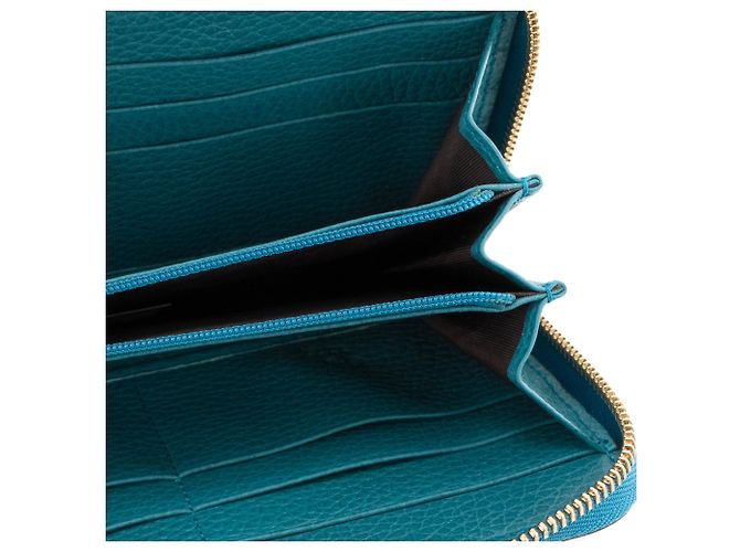 GUCCI - Cartera GG Marmont de piel granulada azul - vista 6
