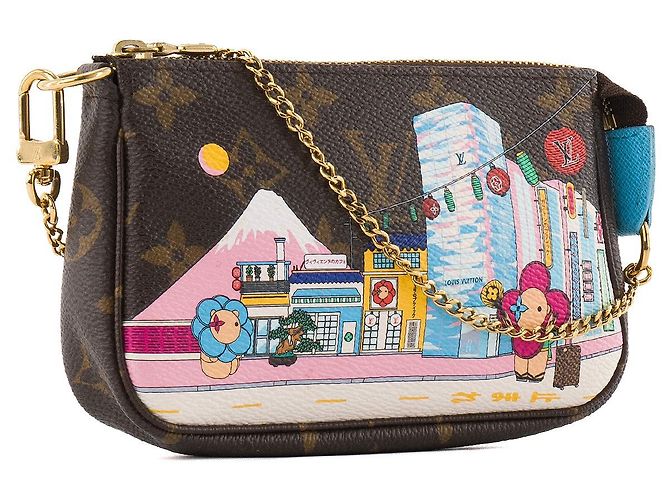 LOUIS VUITTON - Mini Pochette Acessório Louis Vuitton em Lona Monogramada Edição Limitada Multicor - vista 2