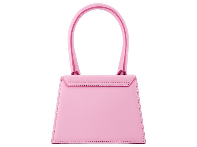 JACQUEMUS - Borsa a tracolla Chiquito media Jacquemus in pelle rosa - vista 3