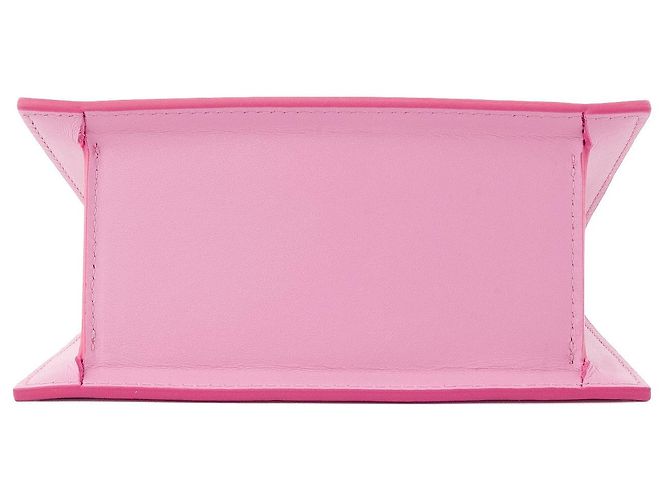 JACQUEMUS - Borsa a tracolla Chiquito media Jacquemus in pelle rosa - vista 4