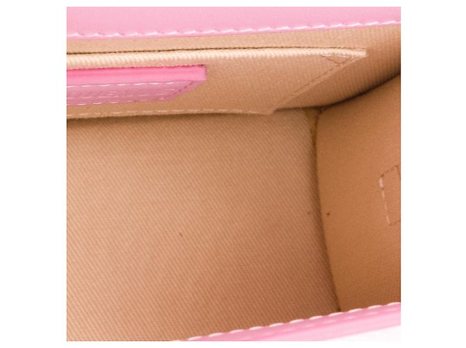 JACQUEMUS - Borsa a tracolla Chiquito media Jacquemus in pelle rosa - vista 8
