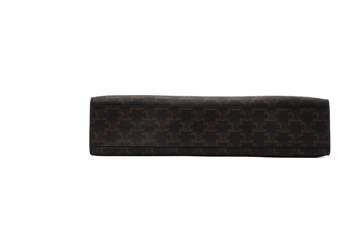 Céline CELINE - Bolsa Tote Vertical Celine en lona recubierta monogramada Negro - vista 4