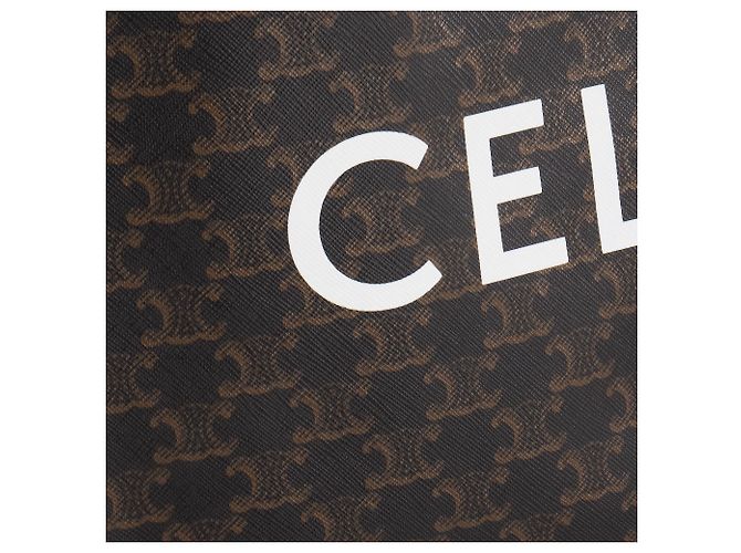 Céline CELINE - Bolsa Tote Vertical Celine en lona recubierta monogramada Negro - vista 6