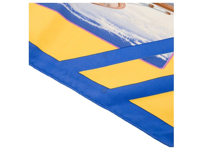 HERMÈS - Foulard 90 Rafales Hermès in seta multicolore - vista 5