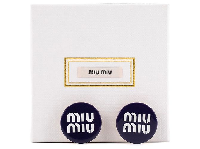 MIU MIU - Orecchini Miu Miu in plastica viola Porpora - vista 5