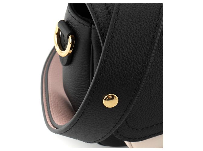 LOUIS VUITTON - Borsa a Spalla Lockme Tender Louis Vuitton in pelle granulata nera Nero - vista 5