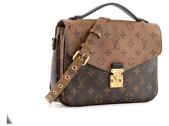 LOUIS VUITTON - Borsa a tracolla Métis Louis Vuitton in tela monogramma reversa Marrone - vista 2
