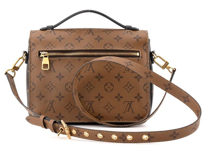 LOUIS VUITTON - Borsa a tracolla Métis Louis Vuitton in tela monogramma reversa Marrone - vista 3