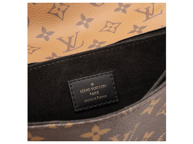 LOUIS VUITTON - Borsa a tracolla Métis Louis Vuitton in tela monogramma reversa Marrone - vista 8