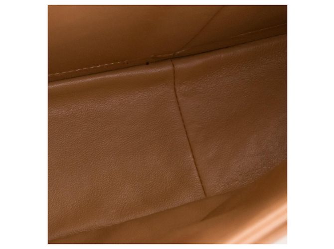 CHANEL - Borsa a tracolla Classic/Timeless Jumbo Chanel in pelle marrone - vista 12