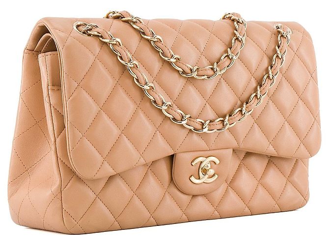CHANEL - Borsa a tracolla Classic/Timeless Jumbo Chanel in pelle marrone - vista 2