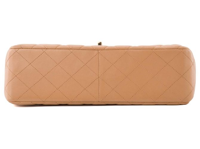 CHANEL - Borsa a tracolla Classic/Timeless Jumbo Chanel in pelle marrone - vista 4