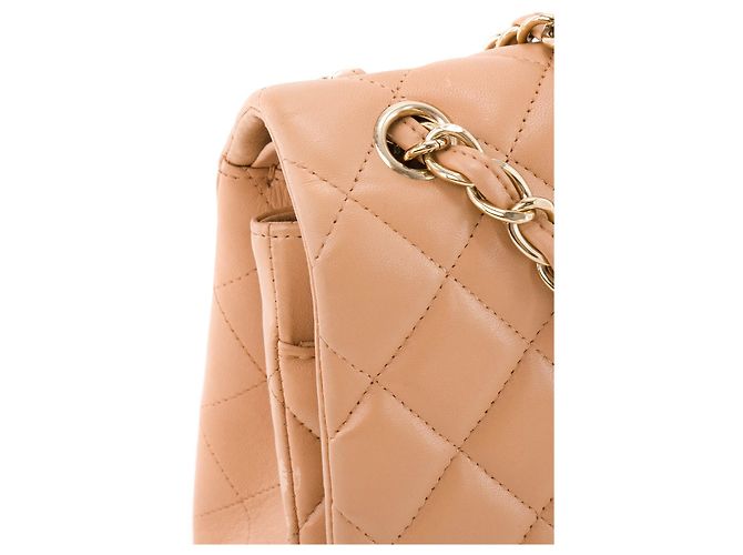 CHANEL - Borsa a tracolla Classic/Timeless Jumbo Chanel in pelle marrone - vista 6