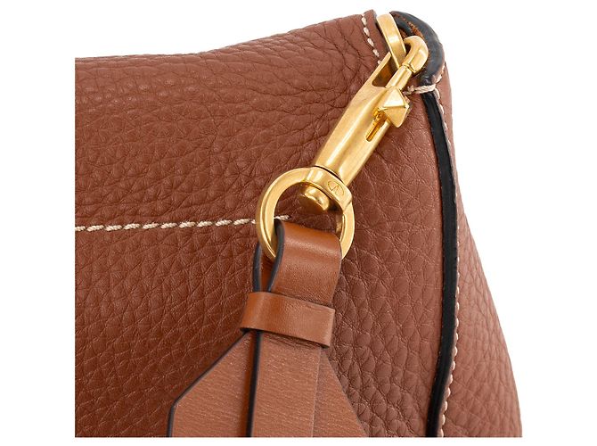 Valentino Garavani VALENTINO - Borsa a tracolla VSling Valentino in pelle martellata marrone - vista 7